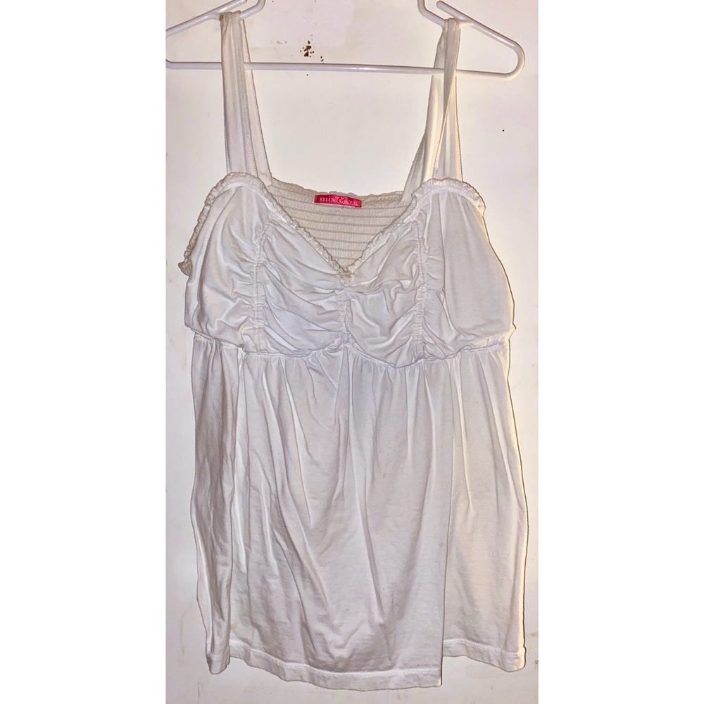 White babydoll tank top